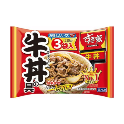 凍-日本SUKIYA牛肉飯配料 210g/包（JPT1625/902636）